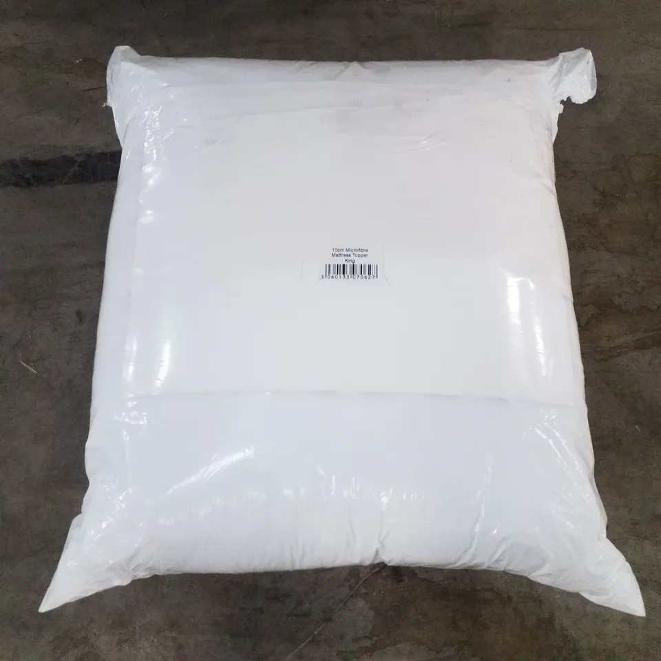 BAGGED 10CM MICROFIBRE MATTRESS TOPPER - KING