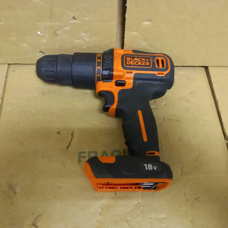 BLACK+DECKER 18 V CORDLESS BRUSHLESS DRILL DRIVER POWER TOOL BL188N-XJ