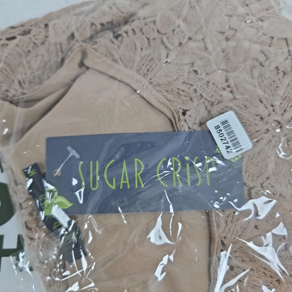 SUGAR CRISP LADIES CROCHET LACE TOP – SIZE M