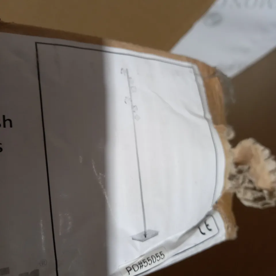 DAR UNION CHROME FINSIHED FLOOR LAMP 