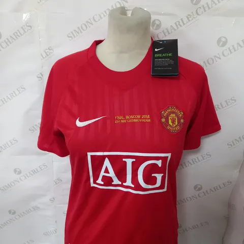 MANCHESTER UNITED FC 2008 CHAMPIONS LEAGUE FINAL SHIRT AND SHORTS WITH RONALDO 7 SIZE 28