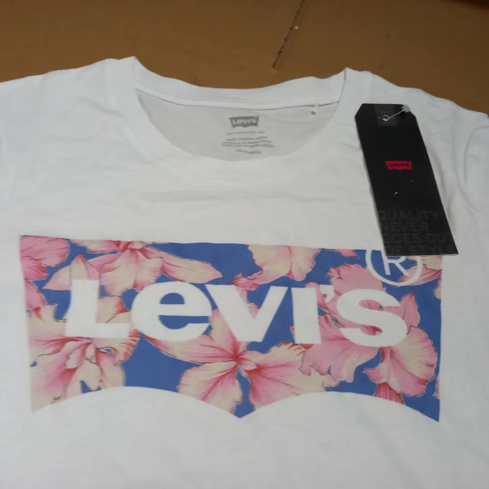LEVIS WHITE T-SHIRT - XS