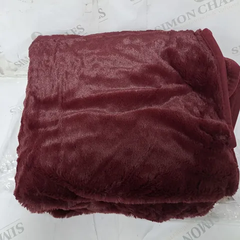 COZEE HOME HEATED THROW IN SHIRAZ WINE 