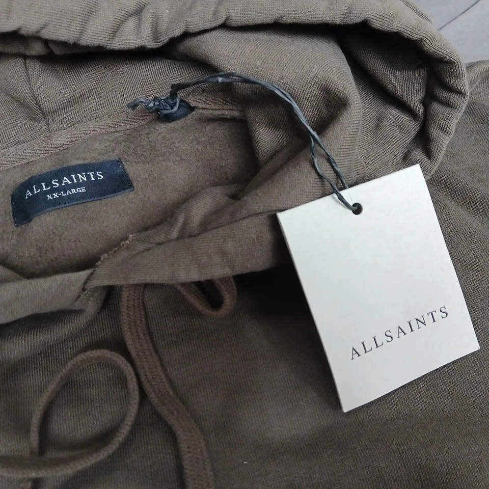 ALL SAINTS PATTON OTH HOODIE IN NEO GREEN - XXL