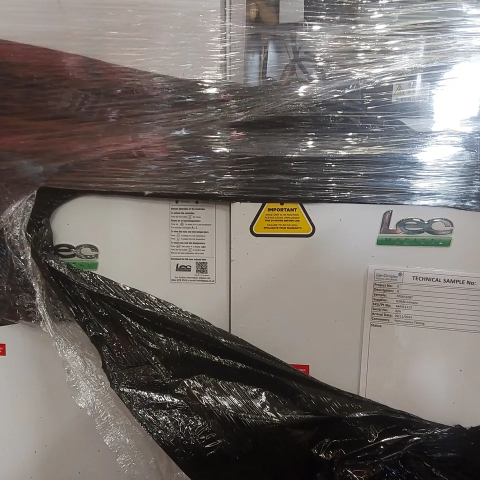 PALLET CONTAINING APPROXIMATELY 4x ASSORTED LEC MEDICAL FRIDGES