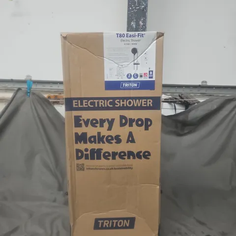 TRITON T80 EASI-FIT+ ELECTRIC SHOWER 8.5KW WHITE – BOXED