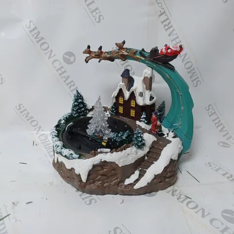 BOXED LED FOUNTAIN CHRISTMAS VILLAGE SCENE