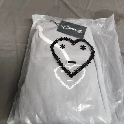 CARSICKO GREY TRACK SUIT JOGGERS SIZE S