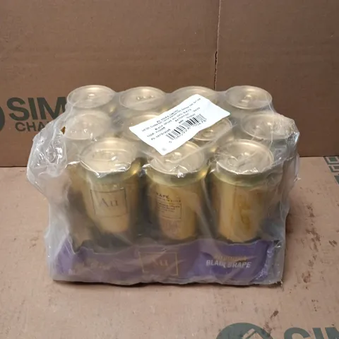 11 X AU VODKA LIMITED BLACK GRAPE CANS 