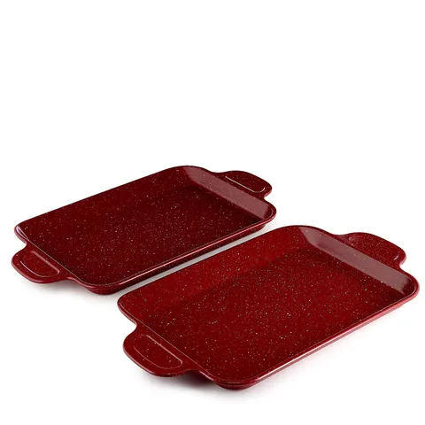 CURTIS STONE SET OF 2 SLIDE OUT PANS WITH HANDLES