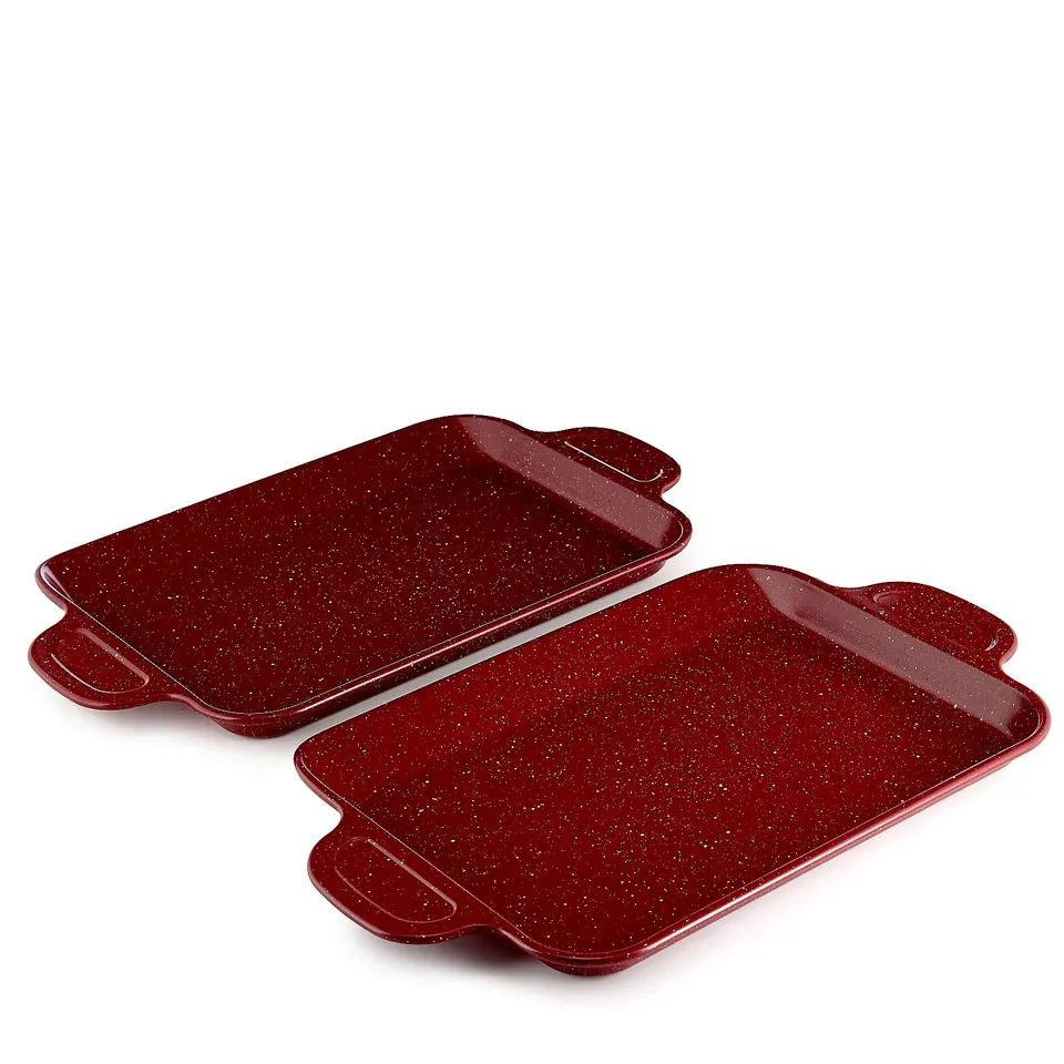 CURTIS STONE SET OF 2 SLIDE OUT PANS WITH HANDLES