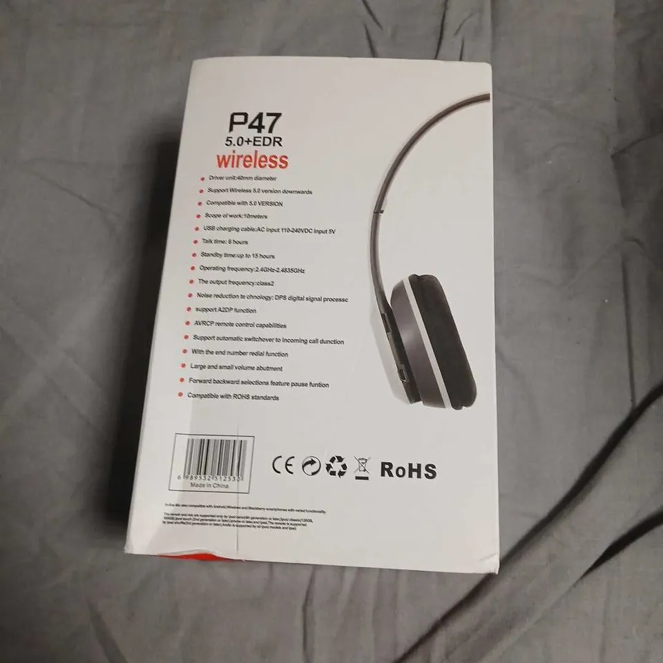 P47 WIRELESS HEADPHONES – 5.0+EDR, BOXED