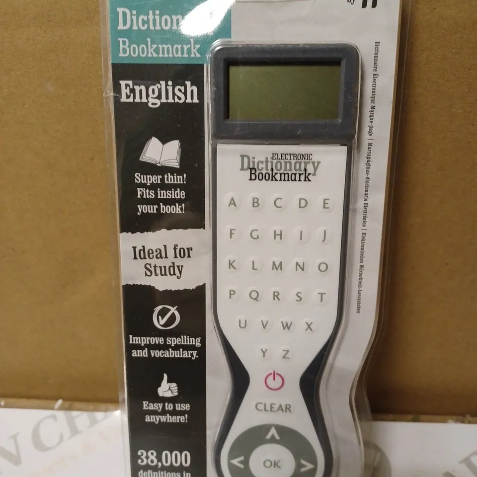 IF ELECTRONIC DICTIONARY BOOKMARK GREY