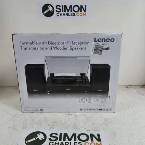 BOXED LENCO BLUETOOTH TURNTABLE LS-101BK V2