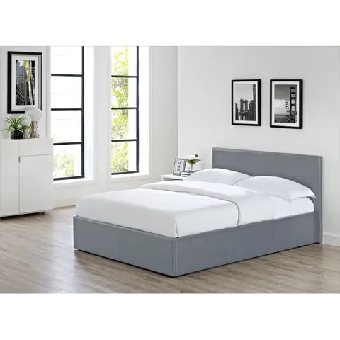BOXED LOLITA UPHOLSTERED OTTOMAN BED (2 BOXES)