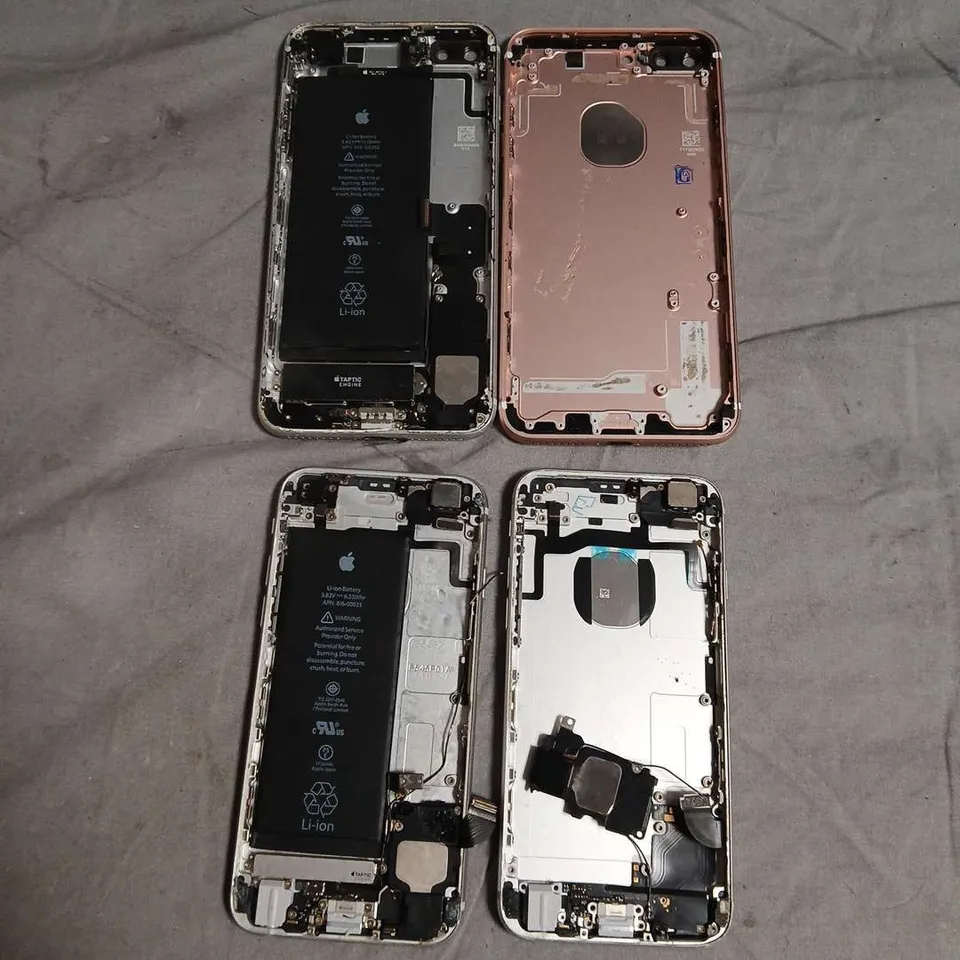 APPROXIMATELY 30 APPLE IPHONE BACKS - FOR PARTS - ASSORTED MODELS AND COLOURS