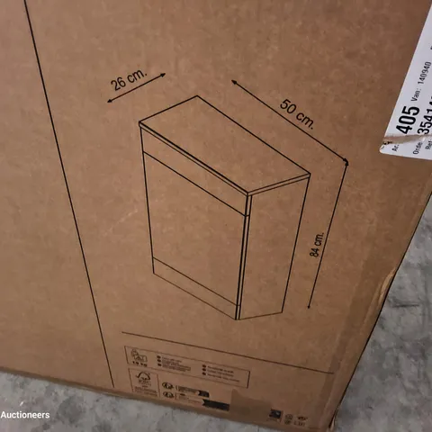 BOXED IMANDRA SLIM TOILET CABINET W50 H84 D26