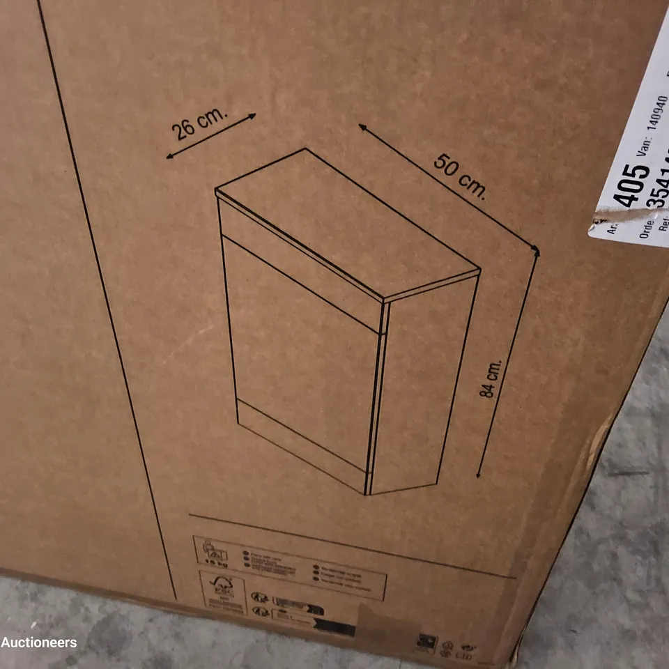 BOXED IMANDRA SLIM TOILET CABINET W50 H84 D26