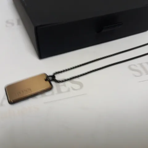 BOSS ID TAG NECKLACE