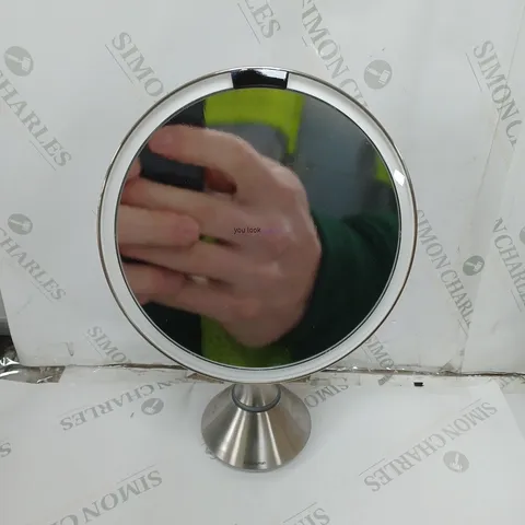 SIMPLEHUMAN 20CM SENSOR MIRROR WITH TOUCH-CONTROL BRIGHTNESS 10X MAG
