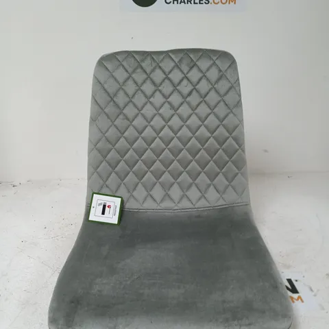 SET OF FOUR GREY DINING CHAIRS