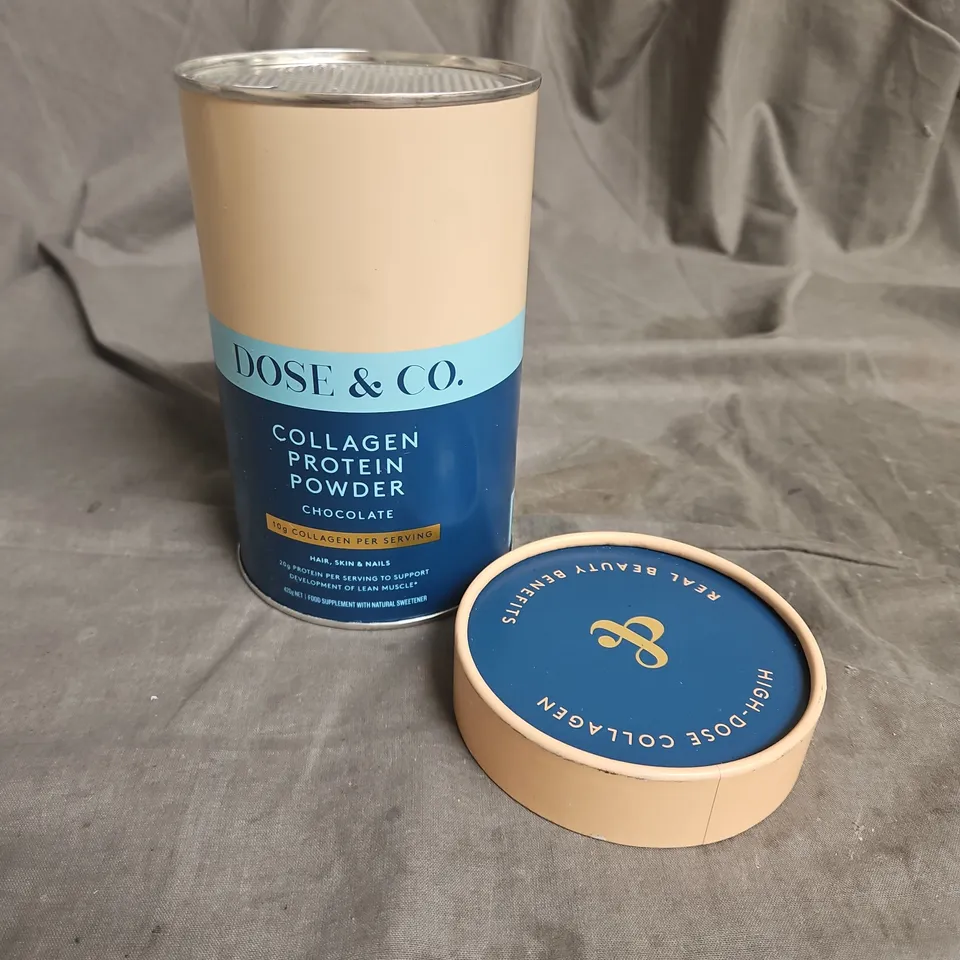 DOSE & CO COLLAGEN PROTEIN POWDER IN CHOCOLATE 420G