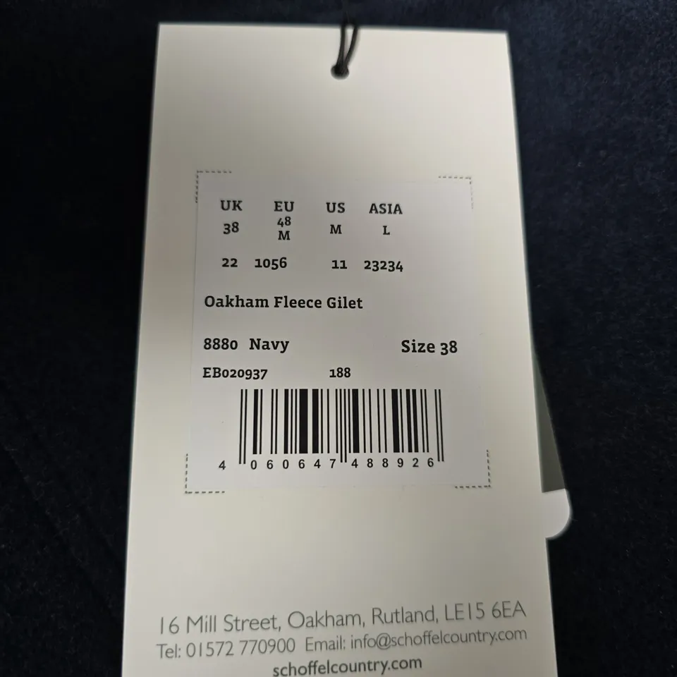 SCHÖFFEL OAKHAM FLEECE GILET – NAVY, UK 38
