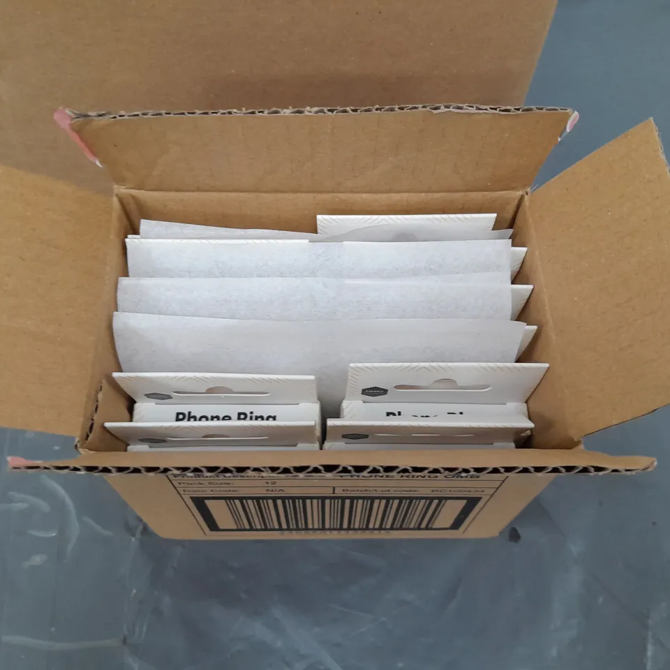 LOT OF 48 BRAND NEW BOXED 2IN1 PHONE RING AND STANDS - OMBRE