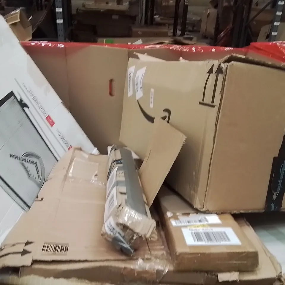 PALLET OF ASSORTED HOUSEHOLD GOODS AND PRODUCTS TO INCLUDE;WATER COUNTERTOP UNIT,RETRACTABLE SAFETY GATES,KIDS TOYS GUNS