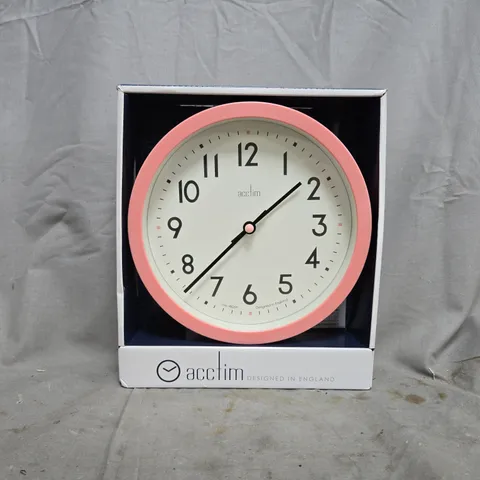 ACCTIM WALL CLOCK IN PINK