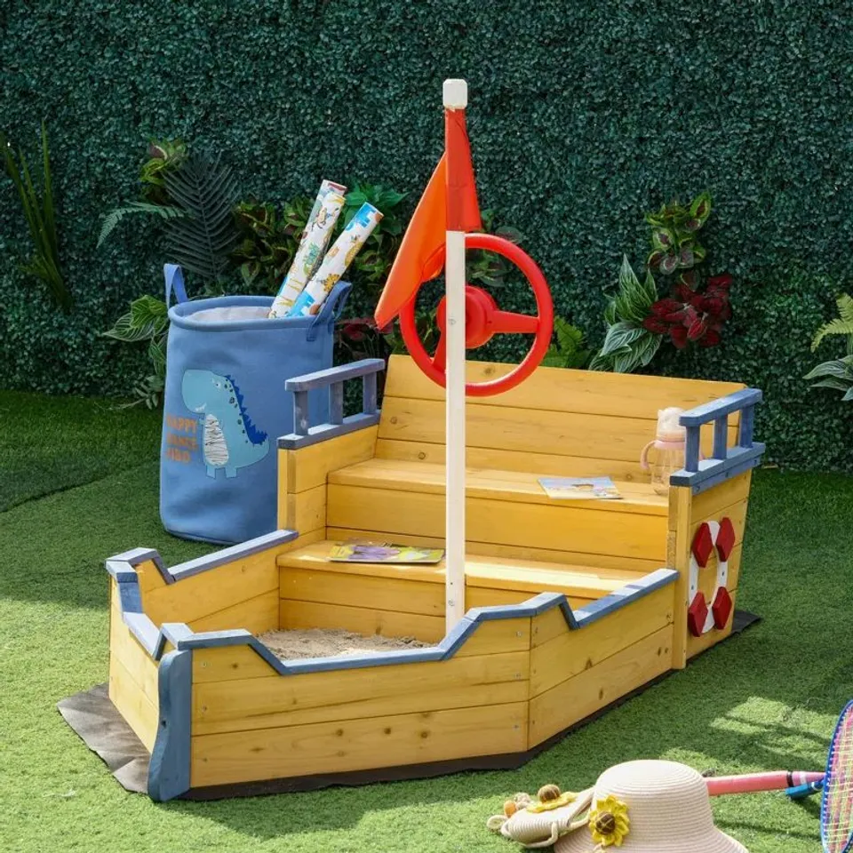 BOXED 13KG FREEPORT PARK WOOD NOVELTY SANDBOX