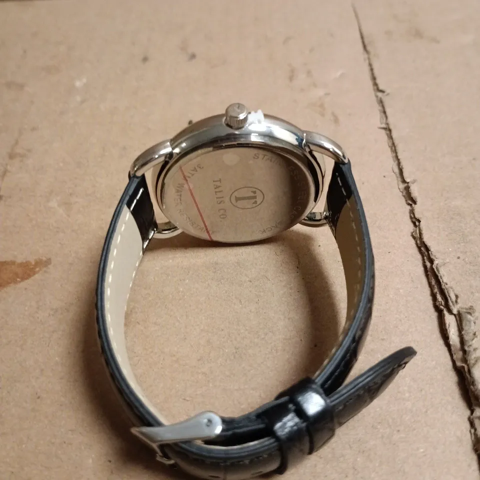 MENS TALIS CO CLASSIC WATCH – LEATHER STRAP – 3ATM WATER RESISATNT – BRAND NEW IN BOX