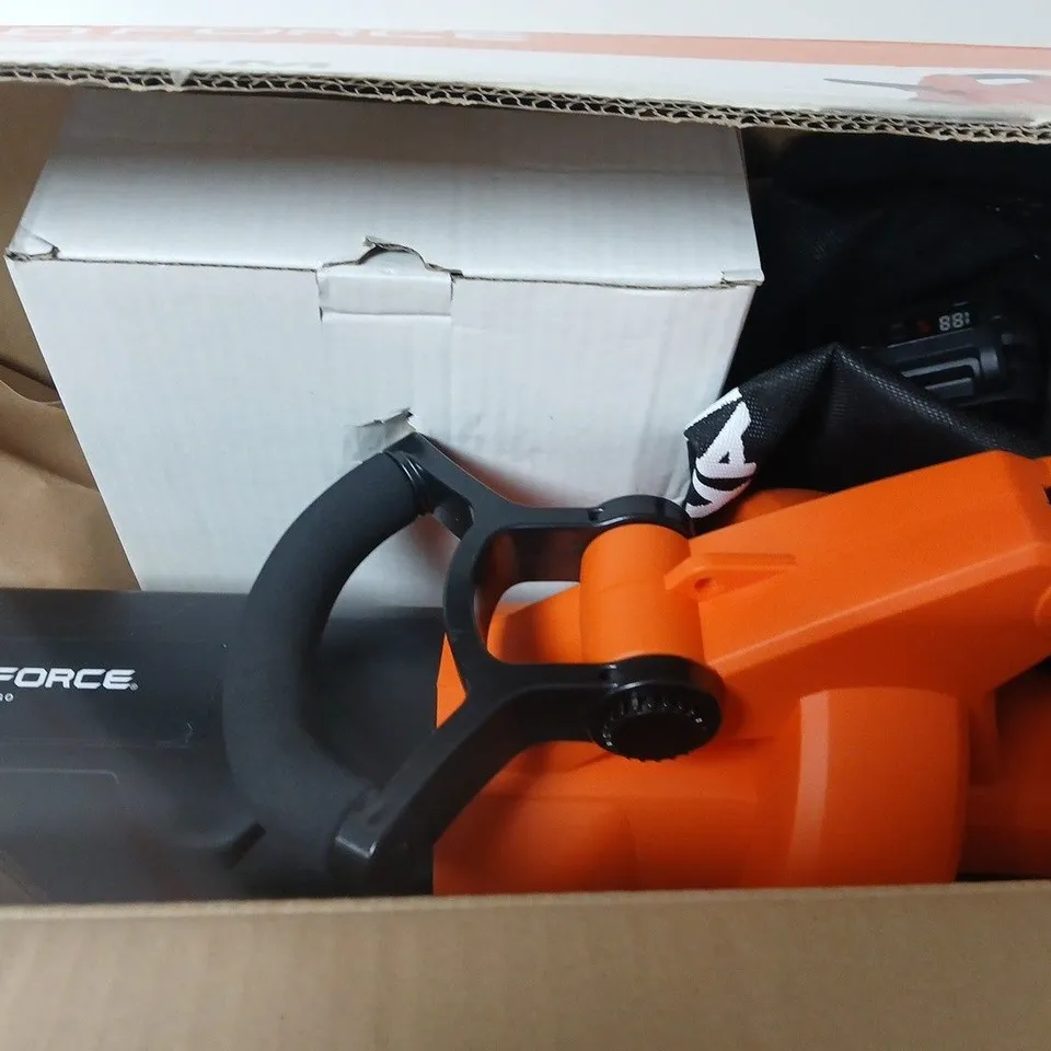 YARD FORCE CORDLESS BLOWER/VACUUM – BOXED