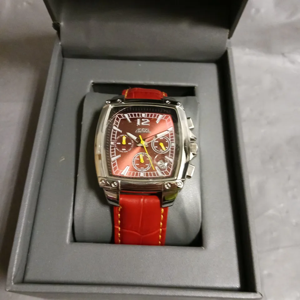 VICKERS ARMSTRONGS BARREL ROLL RED DIAL WATCH 