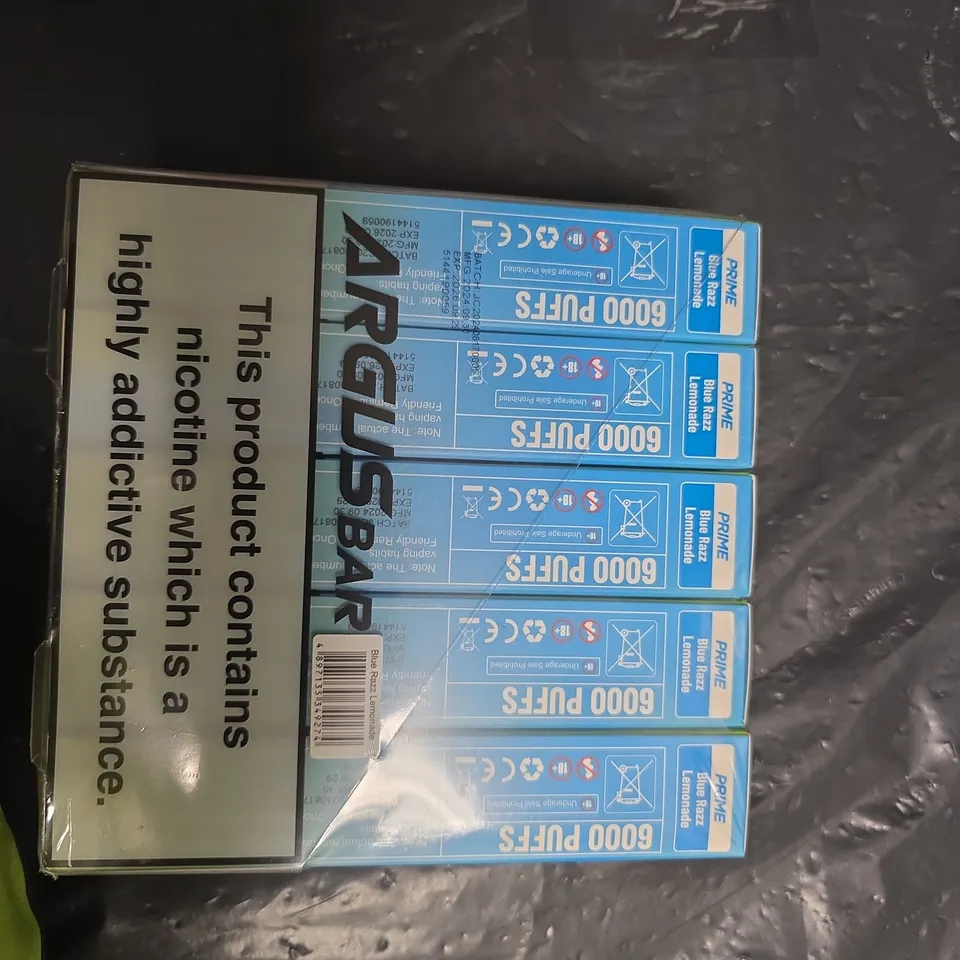 ARGUSBAR PRIME DISPOSABLE VAPE – BLUE LEMONADE, 6000 PUFFS, BOXED