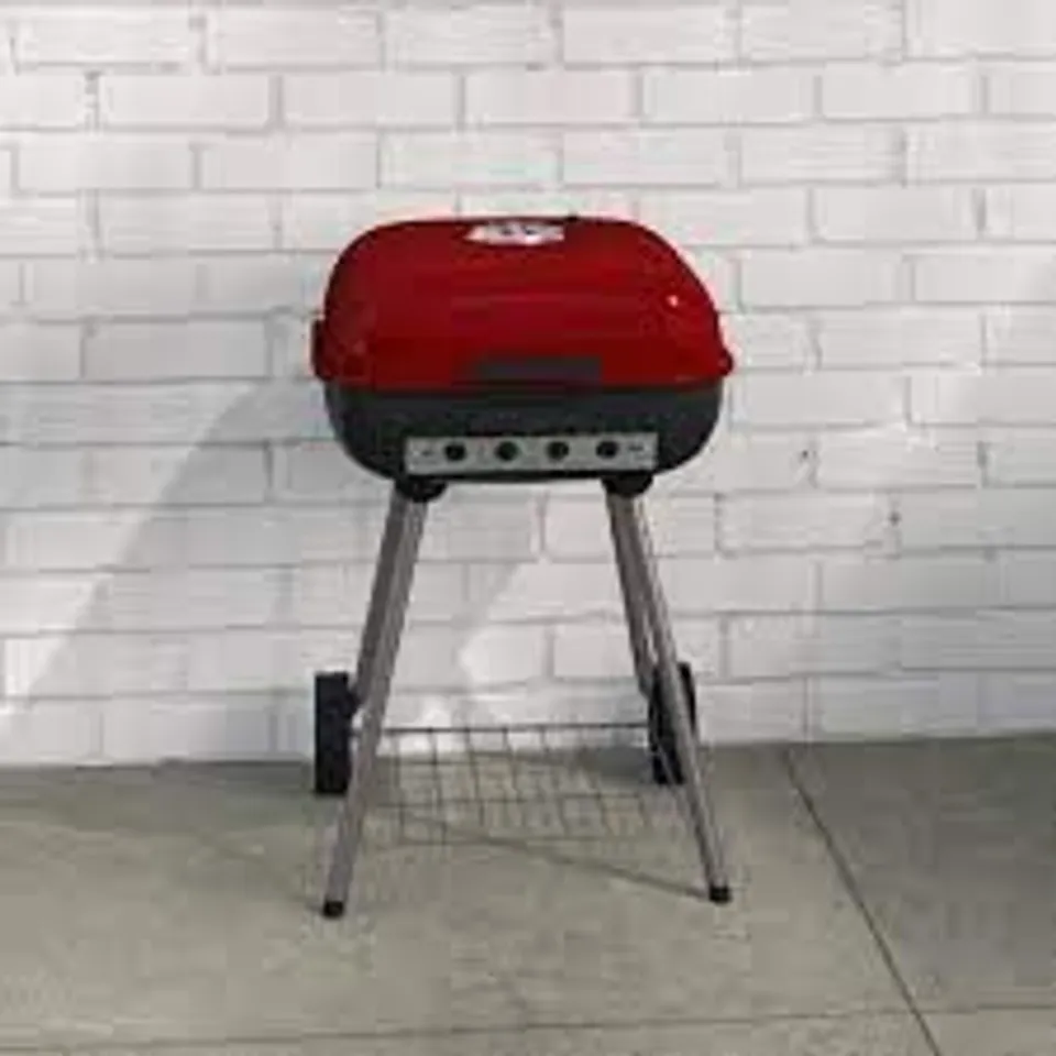 BOXED SYMPLE STUFF CHARCOAL BBQ- RED