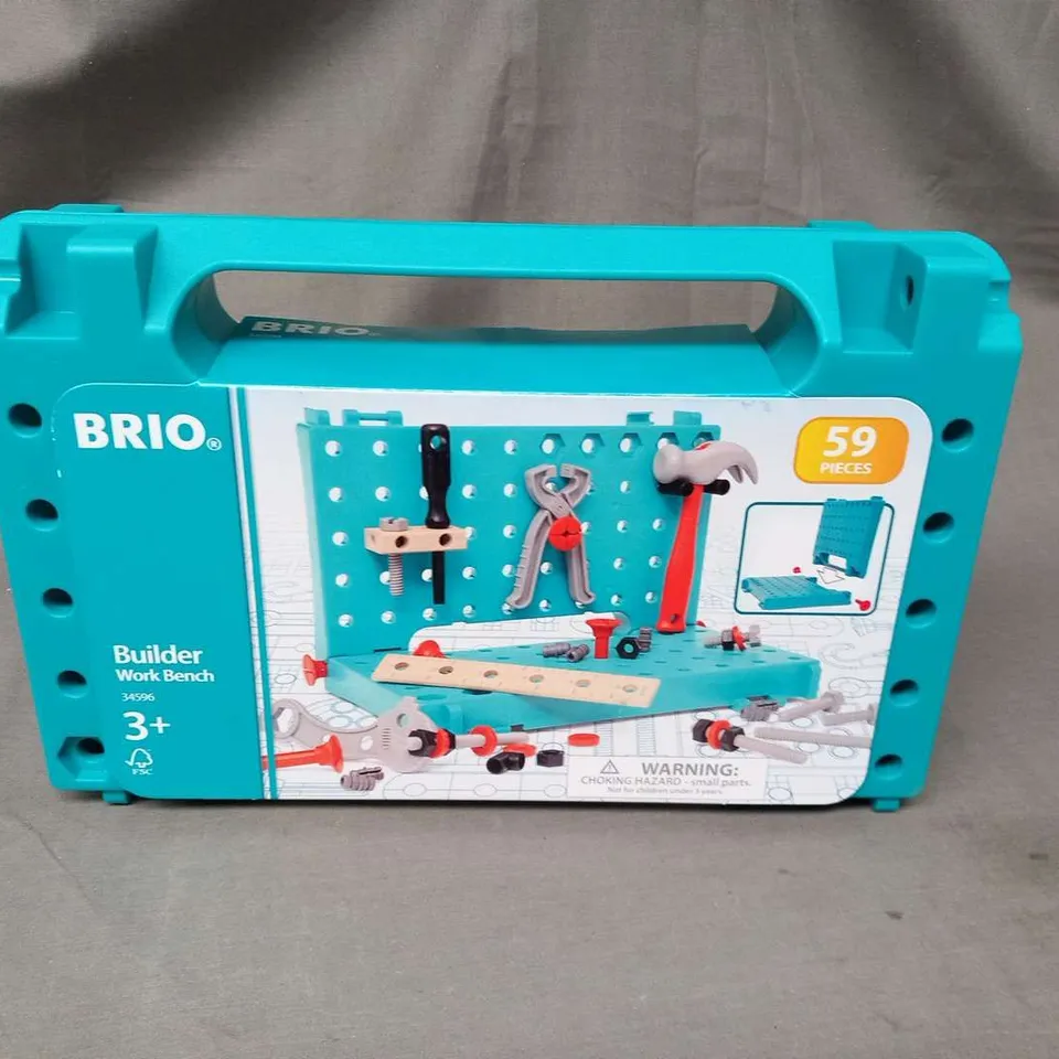 THREE BOXED BRIO BUILDER WORK BENCHES