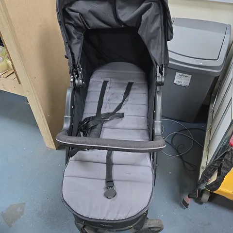 MY BABIIE BABY STROLLER – BLACK, SUN CANOPY
