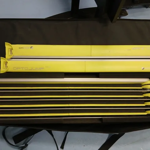 OPTOJUMP TX BY MICROGATE – PORTABLE JUMP TESTING SYSTEM WITH YELLOW RAILS