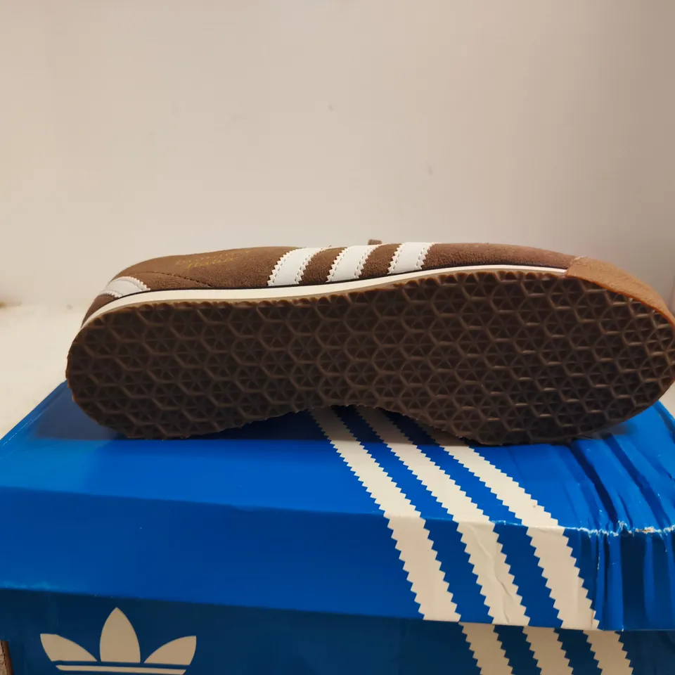 ADIDAS ITALIA 70S BROWN SUEDE TRAINERS – UK 7