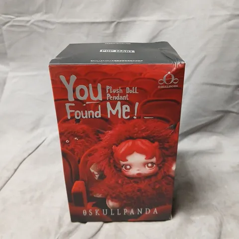 POP MART SKULLPANDA YOU FOUND ME! PLUSH DOLL PENDANT BLIND BOX