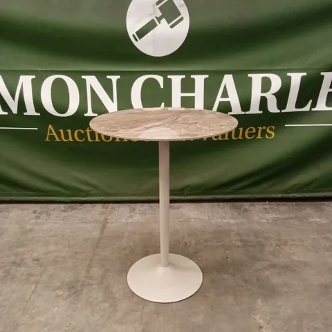 BRAND NEW BOXED MALTA BAR TABLE WITH CERAMIC TABLE TOP (3 BOXES)