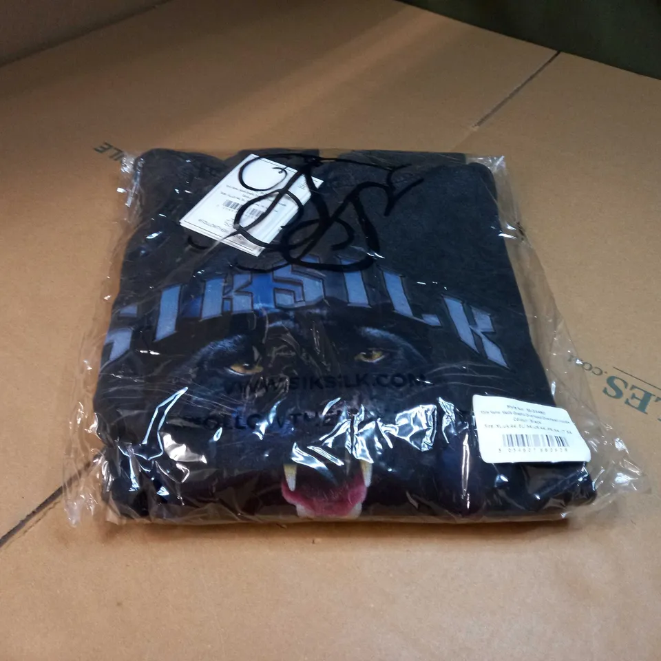 PACKAGED SILKSILK BLACK GRAPHIC OVERSIZED OVERHEAD HOODIE - XL