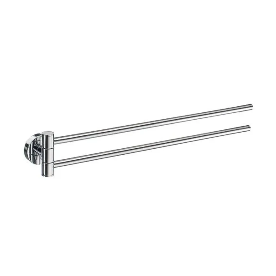 BOXED 52CM WALL MOUNTED DOUBLE TOWEL RAIL