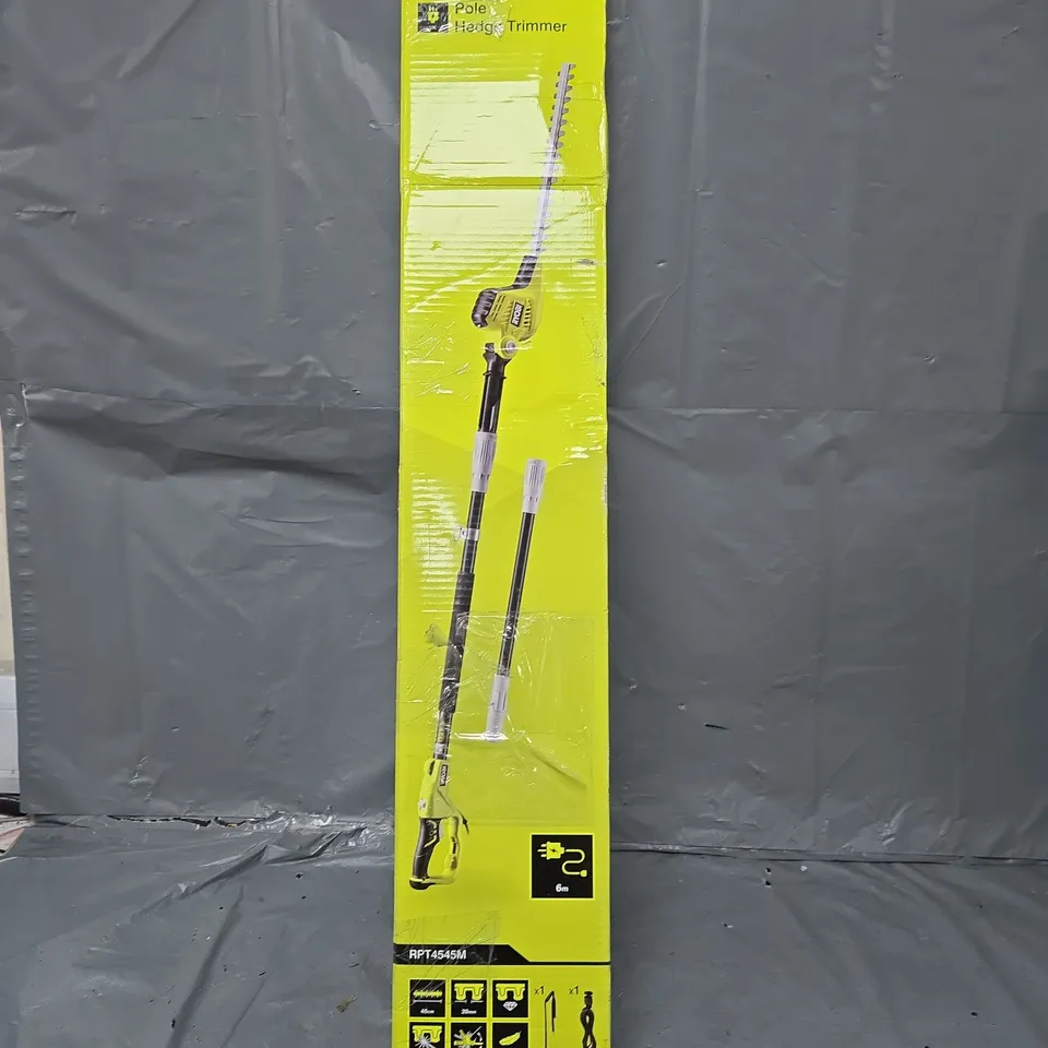 BOXED RYOBI POLE HEDGE TRIMMER - COLLECTION ONLY  RRP £119.99