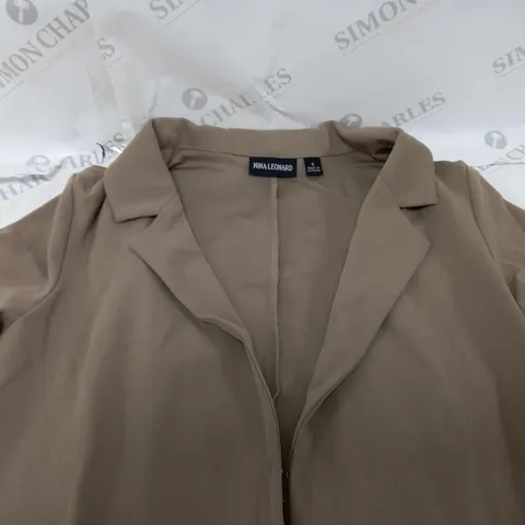 BOX OF APPROXIMATELY 12 NINA LEONARD LONG SLEEVE JACKETS MINK SMALL
