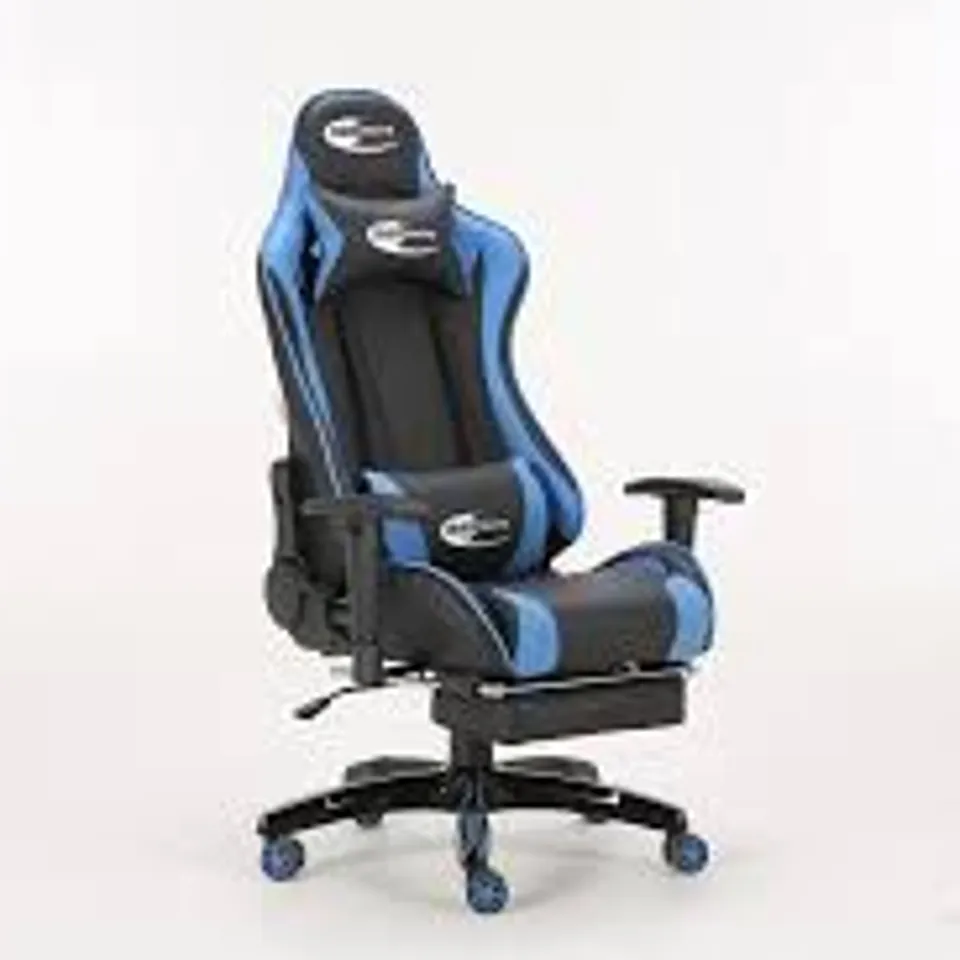 BOXED SIT BETTER WORK HARDER GAMING LOUNGER IN BLUE