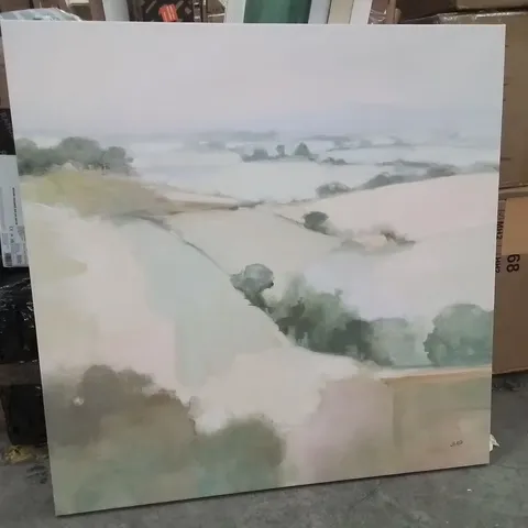 DREAM VALLEY I NEUTRAL BY JULIA PURINTON - WRAPPED CANVAS PAINTING