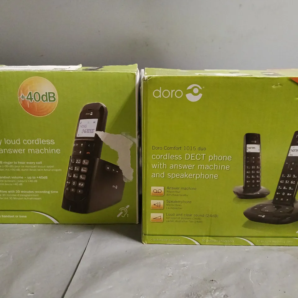 BOX OF 5 ASSORTED LAND LINES TO INCLUDE - DORO COMFORT 1015 DUO , DORO MAGNA 2005