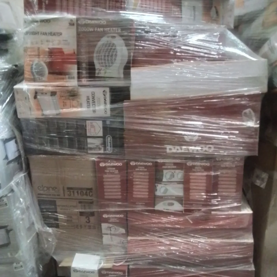 PALLET CONTAINING VARIOUS ELECTRICAL ITEMS AND HOUSEHOLD PRODUCTS TO INCLUDE:1500W RADIATOR,AIR FRYER,2000W FAN HEATER